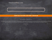 Tablet Screenshot of femaleandfatal.com